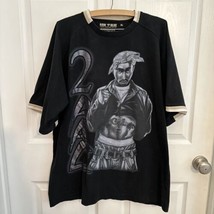 Vintage Tupac 2Pac T Shirt Size XL Mens T Shirt Short Sleeve Big Front Graphic - £39.92 GBP