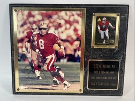 Steve Young #8 Autograph Coa - Trading CARD/PLAQUE FRAMED/MOUNTED - 15&quot; X 12&quot; - £79.12 GBP