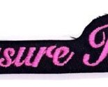 Pleasure Kitten - Logo In Pink Iron On Sew On Embroidered Patch 4&quot;x 1/2&quot; - $4.99
