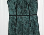 Ivy + Blu Maggy Boutique Black Overlay Teal Sleeveless Dress Size Women&#39;s 2 - $49.49