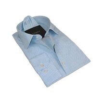 Mens Shirt Hankie CASILA Turkey Cotton Blend Long Sleeves 501970-06 Blue Dots image 5