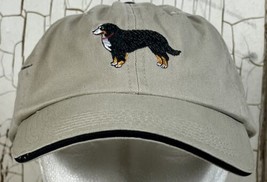 Your Breed Dog Embroidered Adjustable Beige Zip Pocket Hat Cap Bernese Mountain - £16.72 GBP