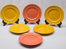 PIER 1 Luncheon Salad Plate FESTIVALE 7.875&quot; Peach And Marigold - Set Of 6 - $634.98 MXN