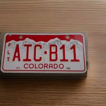 Colorado Expired Fleet License Plate Red White Mountains AICB11 Man Cave... - $21.96