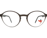Maui Jim Eyeglasses Frames MJO2102-80M Black Brown Round Full Rim 49-22-140 - $93.28