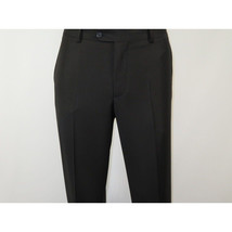 Men Suit BERLUSCONI Turkey 100% Italian Wool Super 180's Vested #Ber19 Black image 12