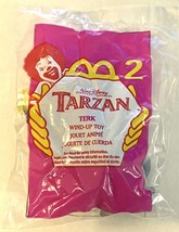 Vintage 1999 Disney Tarzan Mcdonalds Happy Meal Toy, Terk #2 wind up Unopened - $4.99