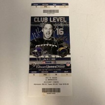 Steven Jackson Signed and Inscribed Rams Ticket Stub Autographed 10,000 Yards - £30.37 GBP