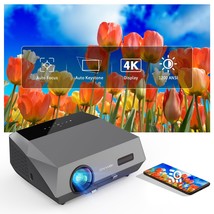 [Auto Focus &amp; Keystone]4K Daylight Projector With 5G Wifi And Bluetooth,... - £719.37 GBP
