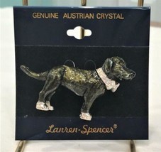 Weimaraner Dog Pin Brooch Austrian Crystals by Lauren Spencer NEW - £15.60 GBP