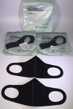 6 Adult Face Masks Black Washable Reusable Breathable(3ea 2Pks)BRAND NEW... - $9.78