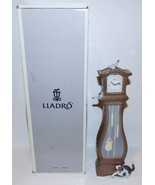LOVELY LLADRO PORCELAIN #6978 TIME TO SHARE GRANDFATHER CLOCK IN BOX~HAN... - $403.41 CAD