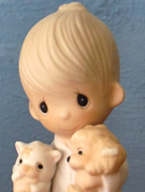 Boy w Kitten &amp; Puppy Blessed Are the Peacemakers Precious Moments E3107 Figurine - $19.99