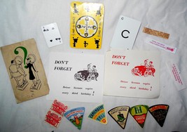 Vintage Assorted Ephemera Group Of 16 - £1.58 GBP