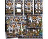 MEXICAN TALAVERA COLORFUL LATIN FOLK ART LIGHT SWITCH OUTLET WALL PLATE ... - $8.99+