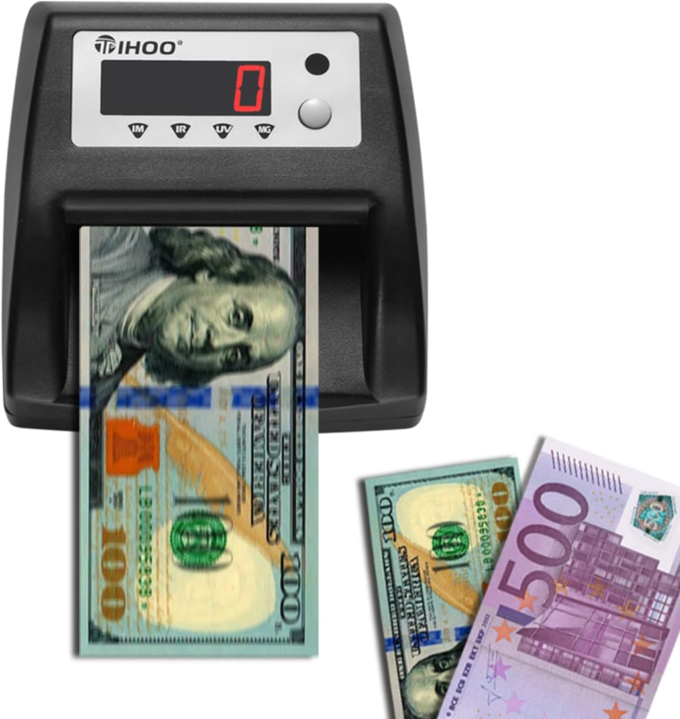 Automatic Money Counter with UV MG IR Size Image Counterfeit Detection, ... - $138.68