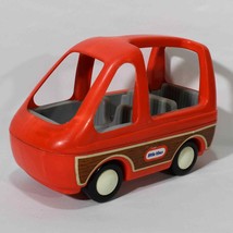 Vintage 1985 Little Tikes Red Family Van Minivan Car Wagon Dollhouse Toy 0322! - £23.45 GBP