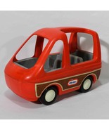 Vintage 1985 Little Tikes Red Family Van Minivan Car Wagon Dollhouse Toy... - £23.52 GBP