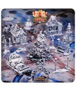 3D Printed Cast n Play Christmas Village Terrain Set 28mm 32mm D&amp;D - $448.57 MXN+