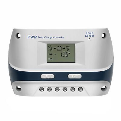NINGDEFLY 10A 20A 30A Solar Charge Controller 12V/24V PWM Solar Charge C... - $61.39