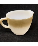 Federal Glass Creamer Vintage Iridescent Gold Milk Glass - $7.91