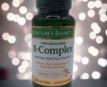NATURES BOUNTY B-Complex Folic Acid Plus Vitamin C 125 Coated Tabs Exp 0... - $14.84
