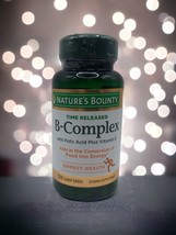 NATURES BOUNTY B-Complex Folic Acid Plus Vitamin C 125 Coated Tabs Exp 09/2024 - $14.84