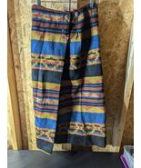 Sage in Bloom medium size 100% wool southwestern motif skirt - €58,78 EUR