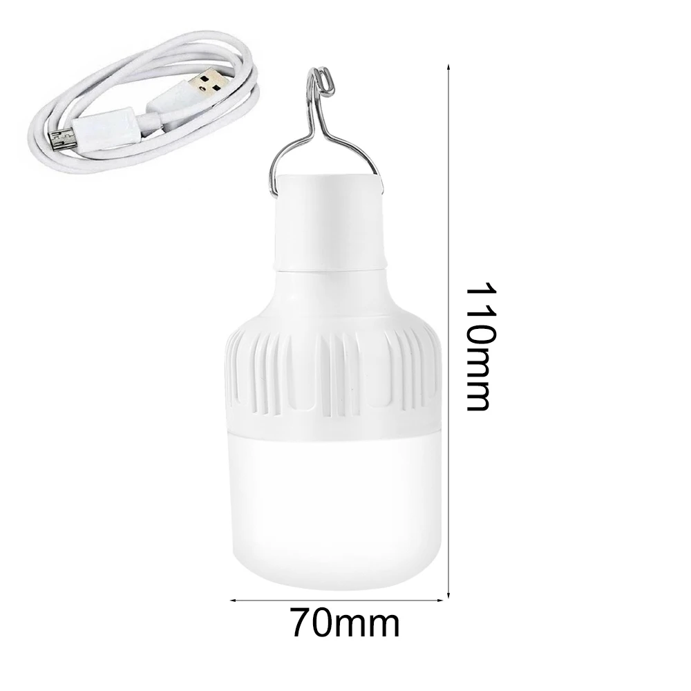 130W Portable USB Rechargeable Light Bulb LED Emergency Light Bulb Movable Light - £127.44 GBP