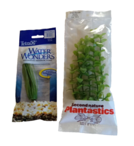 Aquarium Plants Fish Tank Plant Green Assorted Style and Sizes 6&quot; - 9&quot; Lot of 2 - £6.73 GBP