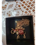 Avon  Prosperous Elephant  Necklace New In Box  Cute - $23.07 CAD