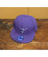 Chicago Bulls Hat Cap Size 7 1/8 Purple Fitted NBA Basketball New Era 59... - $24.18