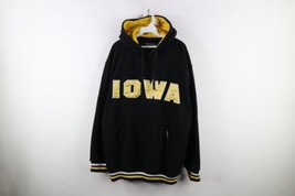 Vintage 90s Mens XL Spell Out University of Iowa Heavyweight Hoodie Sweatshirt - £47.27 GBP