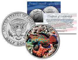 MANDARIN FISH * Fish Series * JFK Kennedy Half Dollar U.S. Colorized Coin - £6.83 GBP