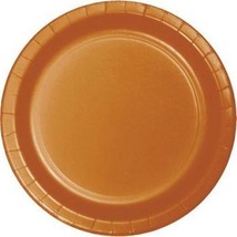 Pumpkin Spice 9&quot; Paper Plates 24 Per Pack Tableware Decorations &amp; Party ... - £16.77 GBP