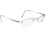 Silhouette Eyeglasses 4270 80 6059 Titan Matte Gold Half Rim Austria 51[... - $199.99