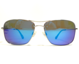 Maui Jim Sunglasses MJ-246-17 WIKI Silver Aviators Blue Mirrored Lenses - £166.20 GBP