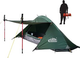 Camppal 1 Person Tent For Camping, Hiking, Mountain Hunting,, And Water. - £94.05 GBP