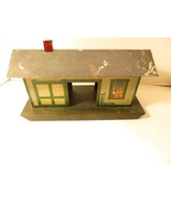 IVES PRE-WAR TRAINS- TINPLATE LITHOGRAPHED FREIGHT STATION- 11 X 6&quot;- VG-W22 - $102.41 CAD