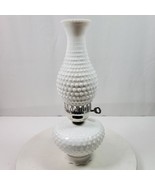 Vintage Milk Glass Hobnail Electric Hurricane Lamp TESTED - $24.75
