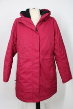 LL Bean MP Berry Pink Winter Warmer Mid-Length Water Resistant Coat Parka Hood - £68.33 GBP
