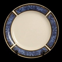 Vintage Gibson Designs ROYAL DUCHES BLUE 4-Salad Plates 7” Blue Marbled ... - £34.99 GBP
