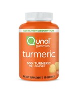 READ Qunol Turmeric Curcumin Gummies 500 mg Delicious Gummy Supplements ... - €11,03 EUR