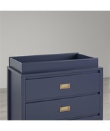 Transitional Monarch Hill Haven Navy Wood Changing Table Topper - $134.99