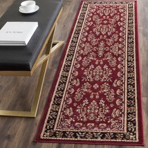 SAFAVIEH Lyndhurst Collection Runner Rug - 2&#39;3&quot; x 6&#39;, Red &amp; Black, Traditional O - £49.55 GBP