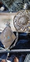 Antique Vintage 1897 Job Lot Queen Victoria Medal on Chain and Old Scent Bottle. - £75.17 GBP