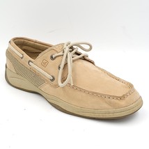 Sperry Top Sider Girls Boat Shoes Intrepid Size US 5M Beige Leather - £20.94 GBP