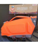 Arcadia Trail High Visibility Orange Dog Flotation Life Jacket - New Medium - $27.09 CAD