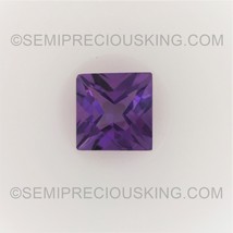 Natural Amethyst African Square Princess Cut 5X5mm Grape Purple Color VS... - $10.27