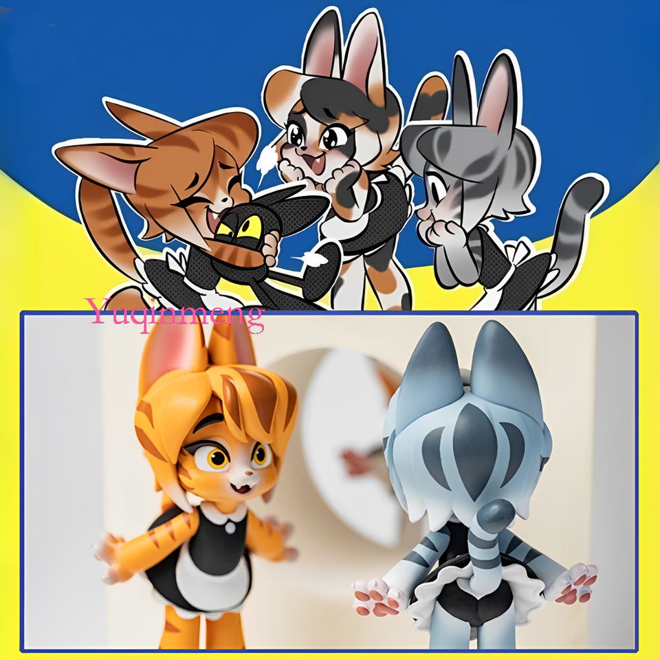 KONGZOO Maid Cat series Confirmed Blind Box Figure Desk Decoration Hot Toys！
